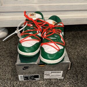 Nike Dunk Low X Off-White Pine Green 2019 Sneakers